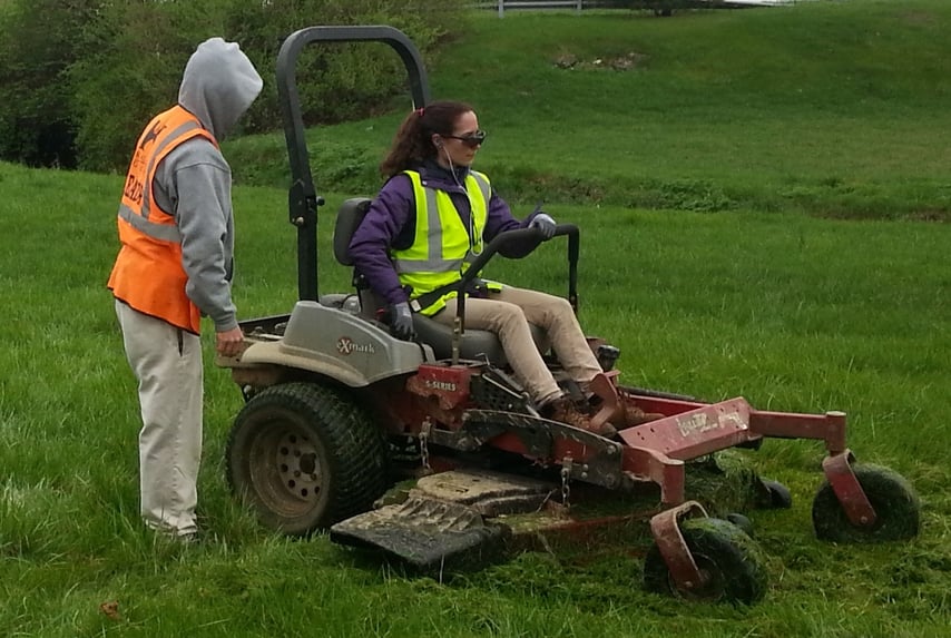 Klausing Landscape Employee at Work